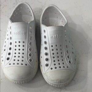 Native White Water Shoes Slip-On Perforated Design